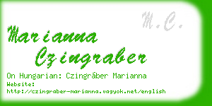marianna czingraber business card
